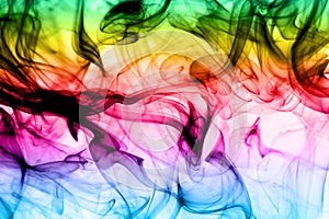 Abstract colorful fume background photo