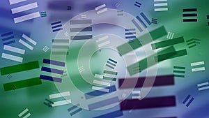 Abstract Colorful Geometric Pattern with Dynamic Shapes