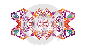Abstract Colorful Geometric Pattern, Symmetrical Art Vector Graphic Design, vector design Generative AI