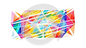 Abstract Colorful Geometric Shards Background Vector, vector design Generative AI