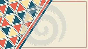 Abstract Colorful Geometric Triangle Pattern, vector design Generative AI