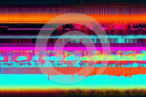 Abstract colorful glitch texture created with Generative AI