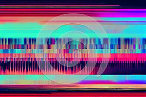 Abstract colorful glitch texture created with Generative AI