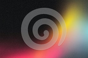 Abstract colorful gradient with dark background and bright rainbow hues