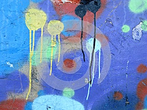Abstract colorful graffiti photo