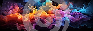 Abstract colorful Graphic motion on background, creative waves of gradient color smoke and liquid