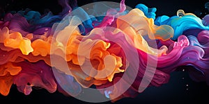 Abstract colorful Graphic motion on background, creative waves of gradient color smoke and liquid