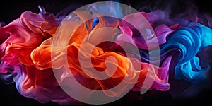 Abstract colorful Graphic motion on background, creative waves of gradient color smoke and liquid