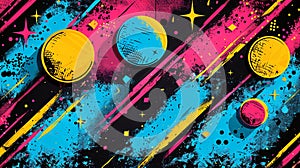 abstract colorful grunge background with space for text, vector illustration