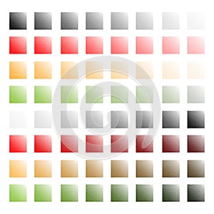 Abstract colorful halftone dots horizontal vector illustration