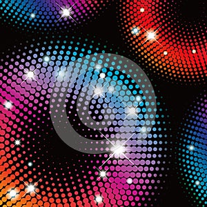 Abstract colorful Halftone illustration pattern