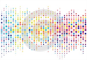 Abstract colorful halftone texture dots pattern. vector