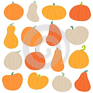 Abstract colorful Halloween,illustration background with Pumpkins. autumn illustration for Halloween