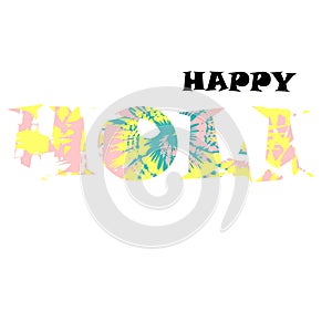 abstract colorful Happy Holi background for color festival of India celebration greetings.
