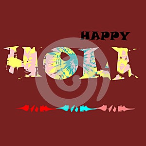 abstract colorful Happy Holi background for color festival of India celebration greetings