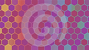 Abstract colorful hexagonal geometric background. Vector