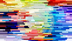 Abstract Colorful Horizontal Lines and Stripes Background Vector Image