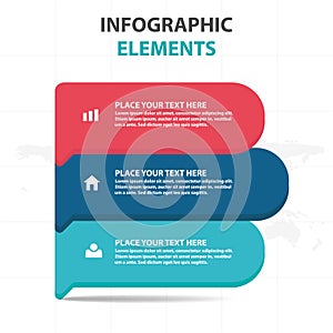 Abstract colorful label business timeline Infographics elements, presentation template flat design vector illustration for web