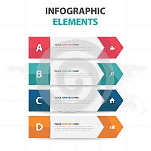 Abstract colorful label business timeline Infographics elements, presentation template flat design vector illustration for web