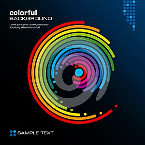 Abstract colorful layout. Vector.