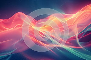 Abstract colorful light wave background