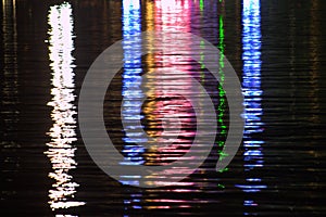 Abstract colorful lights reflections