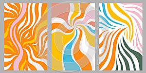 abstract colorful lines , texture vector background set