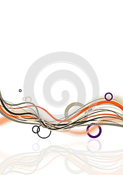Abstract colorful lines. Vector