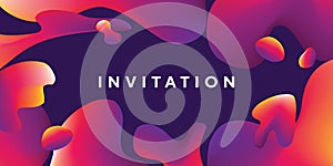 Abstract colorful liquid vector pattern.