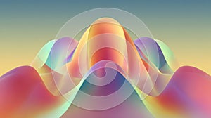 Abstract colorful liquid waves creating dynamic gradient background