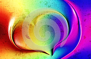 Abstract colorful Love Heart texture Background. vector illustration. photo