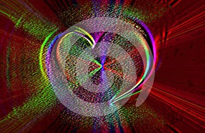 Abstract colorful Love Heart texture Background. vector illustration. photo