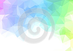 Abstract colorful low poly geometric shapes background