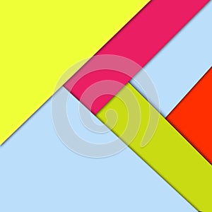 Abstract Colorful material design with shadow