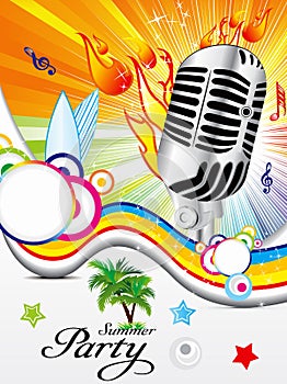 Abstract colorful musical background