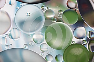 Abstract of colorful oil bubble for background