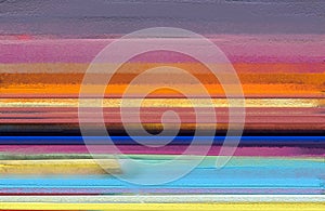 Modern art oil paintings with yellow, red color. Abstract contemporary art for background photo
