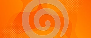 Abstract colorful orange curve background, orange gradient dynamic banners with wave shapes