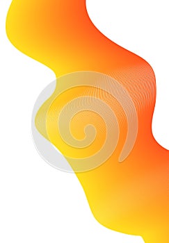 Abstract colorful orange wave background