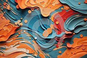 Abstract colorful paint background.