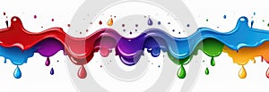 Abstract colorful paint splash background with liquid waves