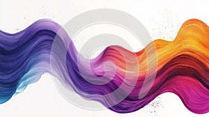 Abstract Colorful Paint Wave Background