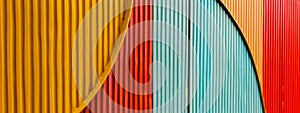 Abstract colorful painted colored color, wooden panel wall texture - Wood structure background , Generative AI