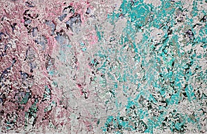 Abstract colorful painted wall texture, grunge art, unique modern home wall art decorative paint