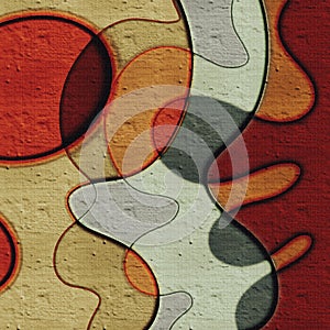 Abstract colorful paper cut   background
