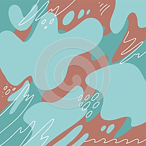 Abstract colorful pattern cartoon texture for doodle geometric background. Graphic trend shape for brochure cover template design