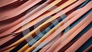 Abstract Colorful Pattern of Intertwined Paper Strips