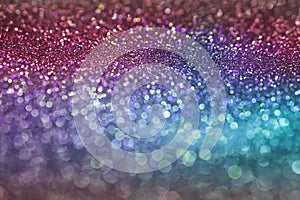Abstract colorful pink ,purple and blue bokeh texture background with glitter light
