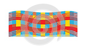 Abstract Colorful Plaid or Checkered Pattern Background, vector design Generative AI