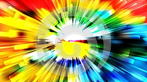 Abstract Colorful Radial Background Vector Art